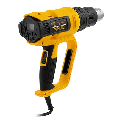 Фен технический HG-2000E, 2000 Вт, 2 режима, LCD дисплей Denzel