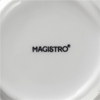 Набор кружек Magistro Mien, 270 мл, 6 шт., фарфор, белый