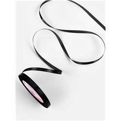 Лента атласная, 6 мм, 23±1 м, чёрная №39