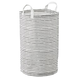 KLUNKA, Wäschesack, weiß/schwarz,, 60 l