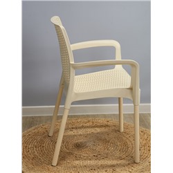 Плетеный стул SHT-ST68/S424-F
                        бежевый / ваниль