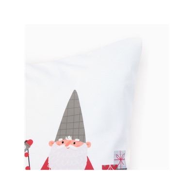 Наволочка декоративная новогодняя «Этель. Гномики» 40×40 см