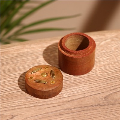 Подставка под благовония, 3.5×3.5×3.5 см, дерево шишам