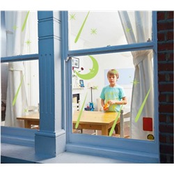 Наклейка светонакопительная Луна и звёзды