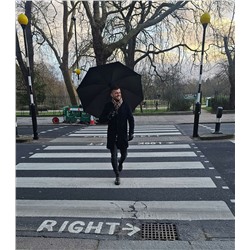 S837-01 Black (Черный) Зонт мужской гольфер Fulton