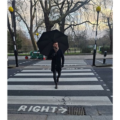 S837-01 Black (Черный) Зонт мужской гольфер Fulton