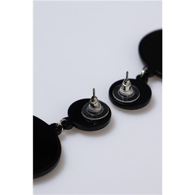 Серьги акриловые «Окно диалога» YES! NO!, цвет чёрно-белый