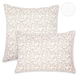 Трикотажная наволочка на молнии Завиток (капучино) Арт Дизайн