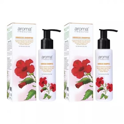 Шампунь с Гибискусом (2 х 100 мл), Hibiscus Shampoo, произв. Aroma Treasures