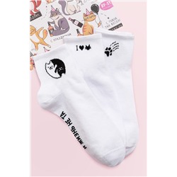 Носки Люблю котиков женские 3 пары