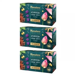 Набор аюрведического очищающего мыла (3 х 75 г), Ayurveda Clear Skin Soap Set, произв. Himalaya