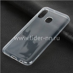 Задняя панель для Samsung Galaxy  A40 SM-A405 Силикон  прозрачная (пакет)