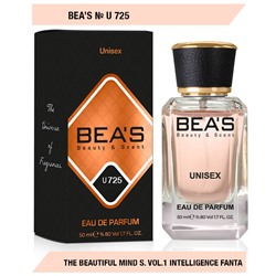 Beas U725 Escentric Molecules The Beautiful Mind Series Volume 1: Intelligence & Fantasy edp 50 ml, Парфюм унисекс Beas U725 создан по мотивам аромата Escentric Molecules The Beautiful Mind Series Volume 1: Intelligence & Fantasy