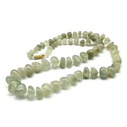 Бусы из Хризоберилла-кошачий глаз галтовка, 62см, 88г