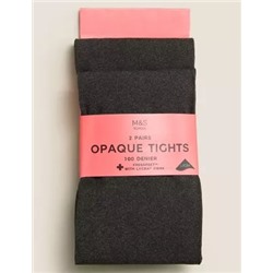 2pk of 100 Denier Tights