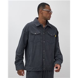 Спортивный костюм мужской весна-лето темно-серого цвета 55040TC