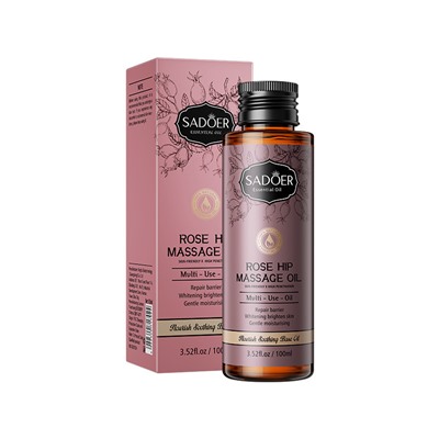 Массажное масло с шиповником SADOER Essential oil Rose Hip Massage oil, 100 мл