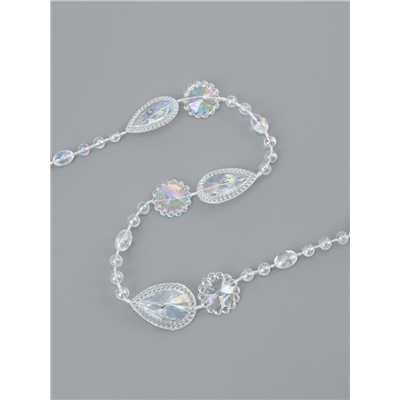 Бусы на нитях, с голографией, 15 мм, 9±1 м, прозрачные