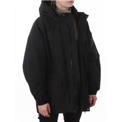 3096 BLACK Куртка демисезонная женская (100 гр. холлофайбер)