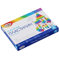 Пластилин Гамма "Классический", 08 цветов, 160г, со стеком, картон. упаковка