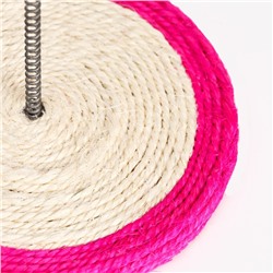 Дразнилка для кошек «Сизалевая мышь на сизалевой подставке», 19×23 см, микс цветов