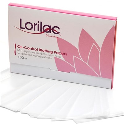 Матирующие салфетки для лица Lorilac Oil-Control Blotting Papers 100 шт
