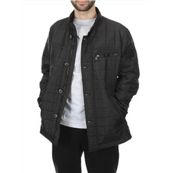 1561 BLACK Куртка мужская демисезонная  (70 гр. холлофайбер)