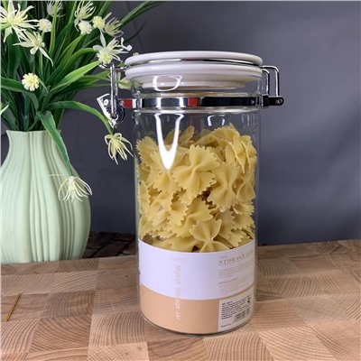 160-177 Банка для сыпучих продуктов 1300мл. (х24)Стекло