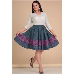 Юбка Lady Line 419 серо-голубой