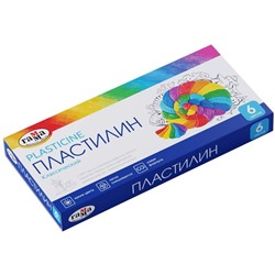 Пластилин Гамма "Классический", 06 цветов, 120г, со стеком, картон. упаковка
