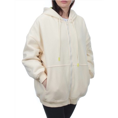2560 BEIGE/YELLOW-GREEN Худи женское (50 гр. синтепон)