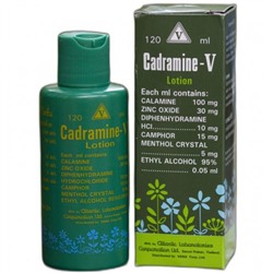 Лосьон для лечения экземы, дерматита, псориаза Cadramine-V 60 или 120 мл