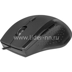 Мышь проводная DEFENDER Accura MM-362/52362 оптическая 4 кнопки,800/1600dpi (черная)