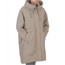 8010 BEIGE Куртка демисезонная женская (100 гр. холлофайбер)