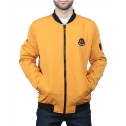 EM25056-2 YELLOW Куртка-бомбер мужская демисезонная (100 гр. синтепон)