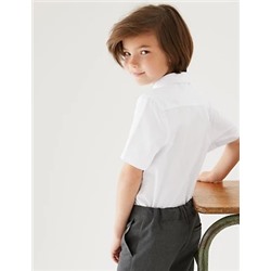 3pk Boys' Slim Easy Iron School Shirts (2-16 Yrs)
