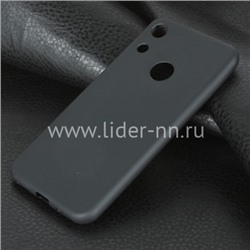Задняя панель для Huawei Honor  8A/Y6 2019 Силикон матовый (черная)
