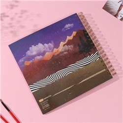 Фотоальбом на спирали 20 листов «Ретрофутуризм», объёмный элемент и 4 вкладки, 24×24 см