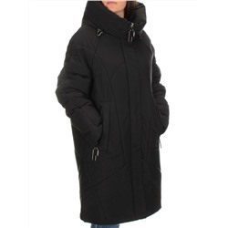 M-9117 BLACK Пальто зимнее женское CORUSKY  (верблюжья шерсть)