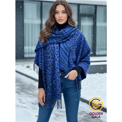 Палантин теплый кашемировый с двусторонним принтом Арт 2322/5