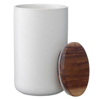 Банка для хранения керамическая, 750 мл, белая