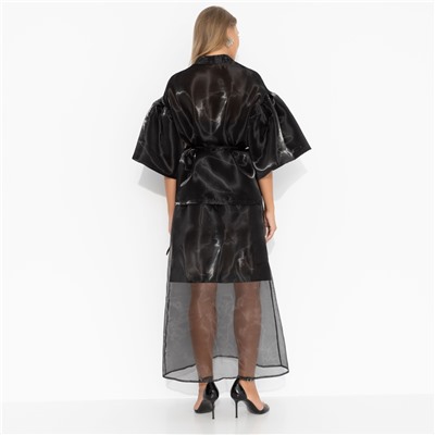 Костюм с юбкой из органзы, Очарование момента (2 в 1, с поясом)