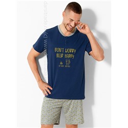 Пижама мужская №DU652 Loungewear Cotonella Образец