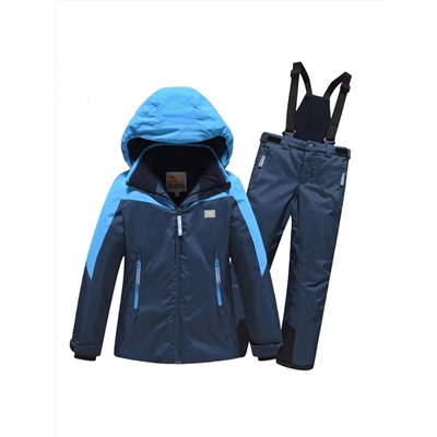 Горнолыжный костюм зимний для мальчика голубого цвета 9431Gl