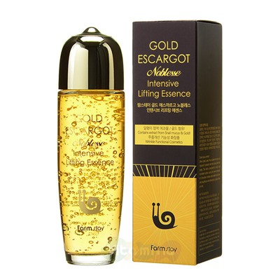 Сыворотка с лифтинг-эффектом с муцином королевской улитки Gold Escargot Noblesse Intensive Lifting Essence, FarmStay, 150 мл