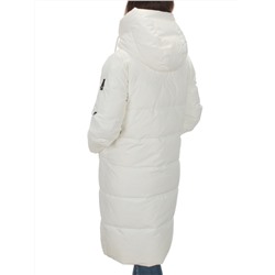 2208 WHITE Пальто зимнее женское Flance Rose (200 гр. холлофайбер)