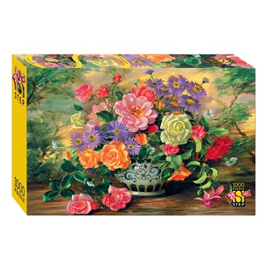 Пазлы 1000 "Цветы в вазе" (Юбилейная коллекция)