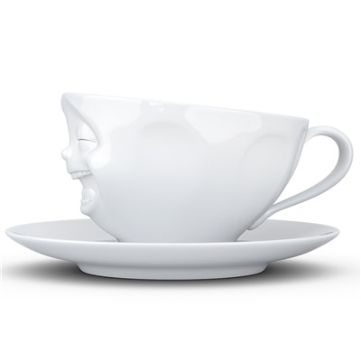 Чайная пара Laughing, 200 мл, белая