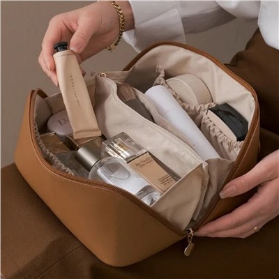 Kristaller Косметичка женская Charm suitcase, терракотовый