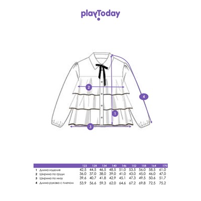 Блузка для девочки